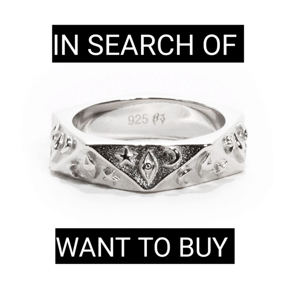 NOT SELLING - LOOKING FOR SIZE 10 HARD JEWELRY ASTROLOGY RING SIZE 10 - Picture 1 of 2